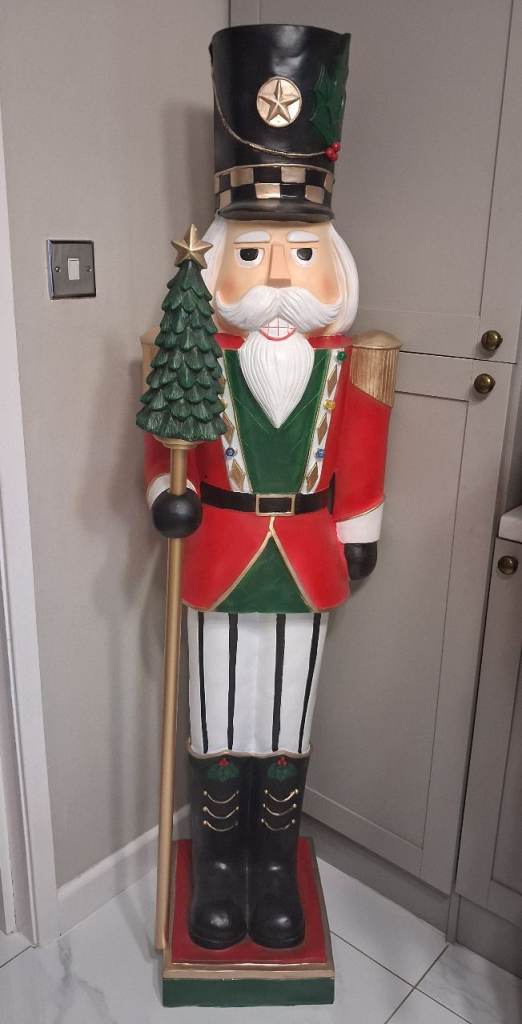 Christmas 1.6 metre tall light up nutcracker 