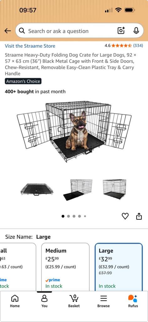 Dog Crate 36”