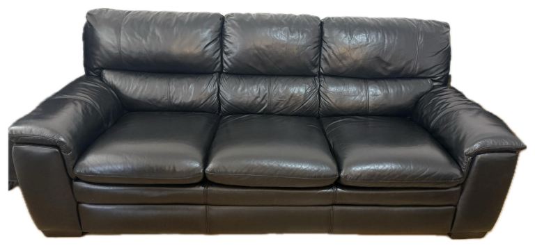 3 chair leather sofa