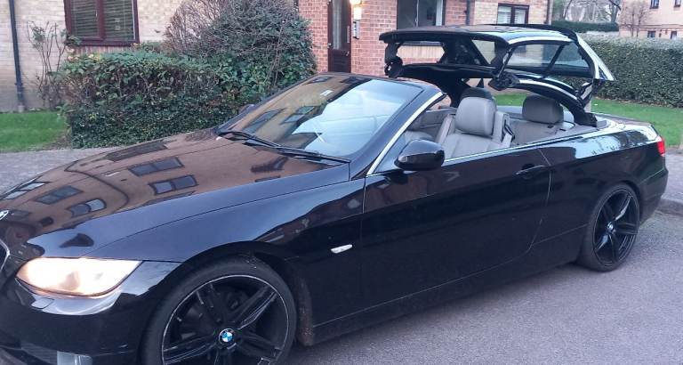 BMW, Convertible, 2010, Auto, Ruby Black, 320i SE Highline