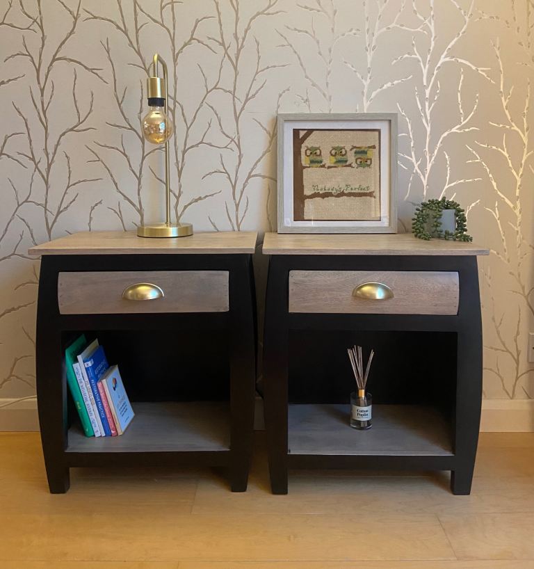 Solid hardwood bedside tables (can deliver)