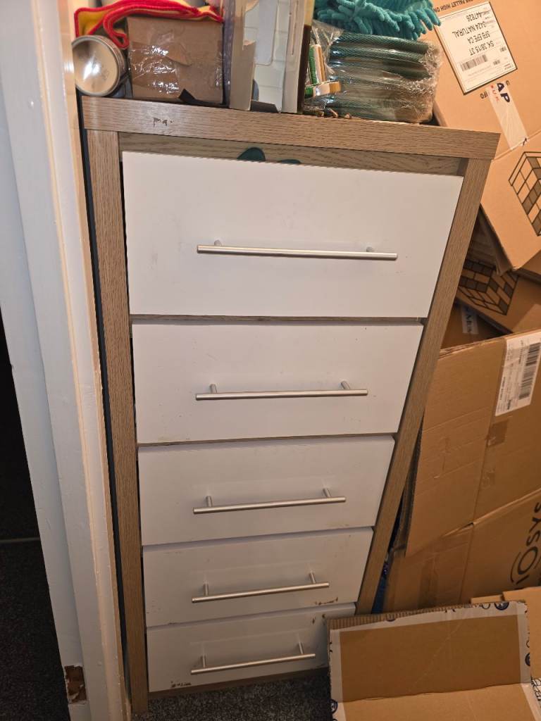Tall slim drawer set