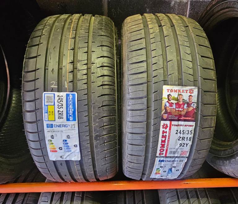 2 x 245 35 18 Accelera & Tomket brand new tyres 