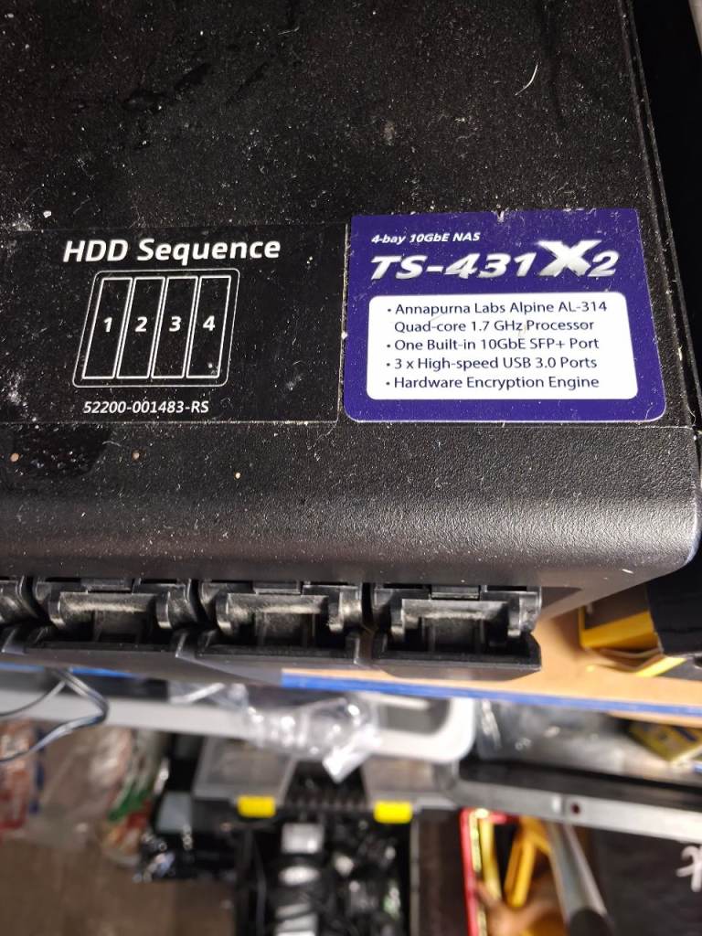 QNAP TS-431X2 4-Bay 10GbE NAS – Good Condition