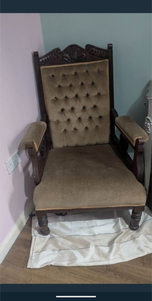 Antique chair perfect for restoration project 