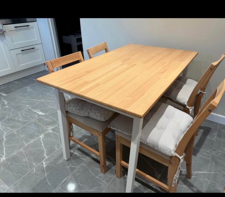Dining table and chairs for sale
