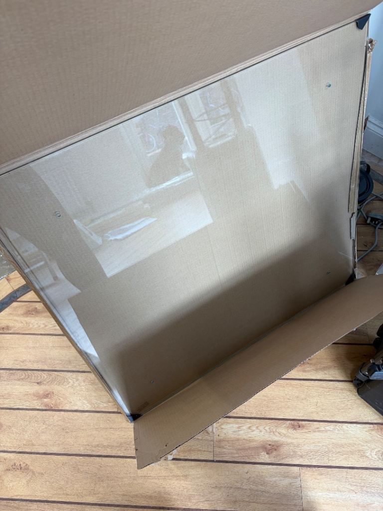 Oven/Hob splash back clear glass 
