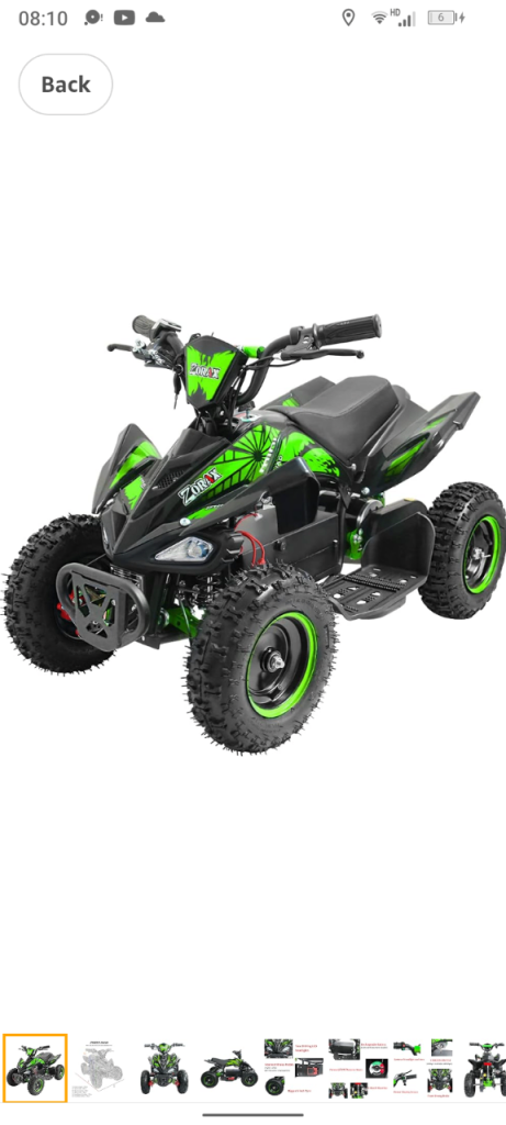 Kids electric quad bike 