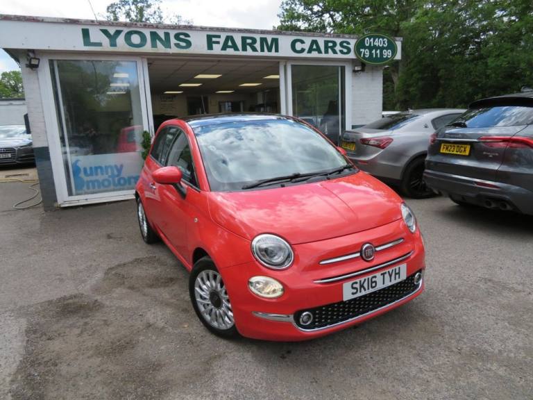 2016 16 FIAT 500 1.2 LOUNGE HATCHBACK 3DR PETROL MANUAL EURO 6 (S/S) (69 BHP)