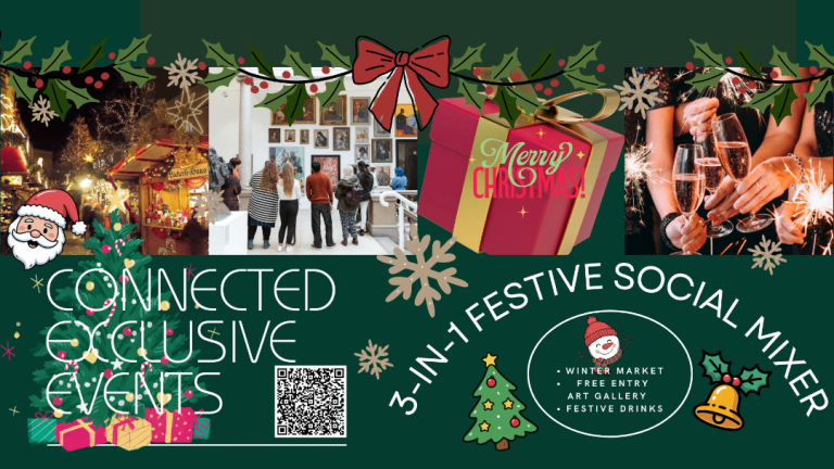 Festive Social Mixer: Winter Market, Free Art Gallery & Drinks-Sunday, 21/12/25@ 3-6pm Southbank