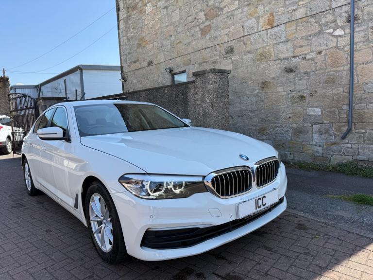 2019 BMW 520D AUTO 4DR WHITE HEATED BLACK LEATHER NAV PRO BODYKIT PARK SENSORS
