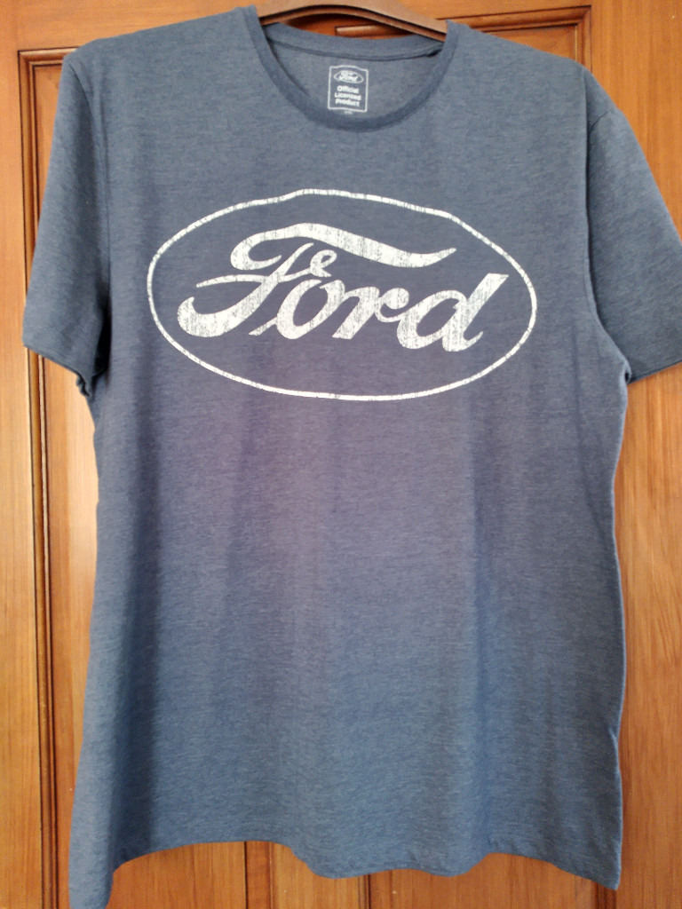 MEN'S 'FORD' LOGO t-SHIRT. XL. CHEST 45/47. NEW COND. UNUSED GIFT.