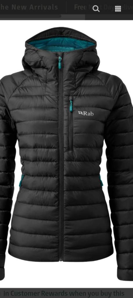 Woman's rab jacket 