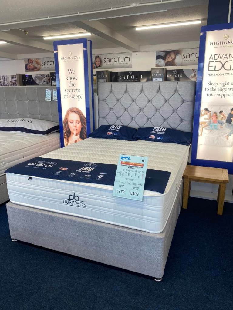 Highgrove AdvantEdge Double Bed with Headboard and Mattress - New ~~Order Now Today delivery