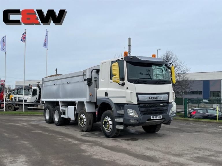 2019 (68) DAF FAD CF450 8x4 Insulated Aluminium Tipper - 444,000Kms