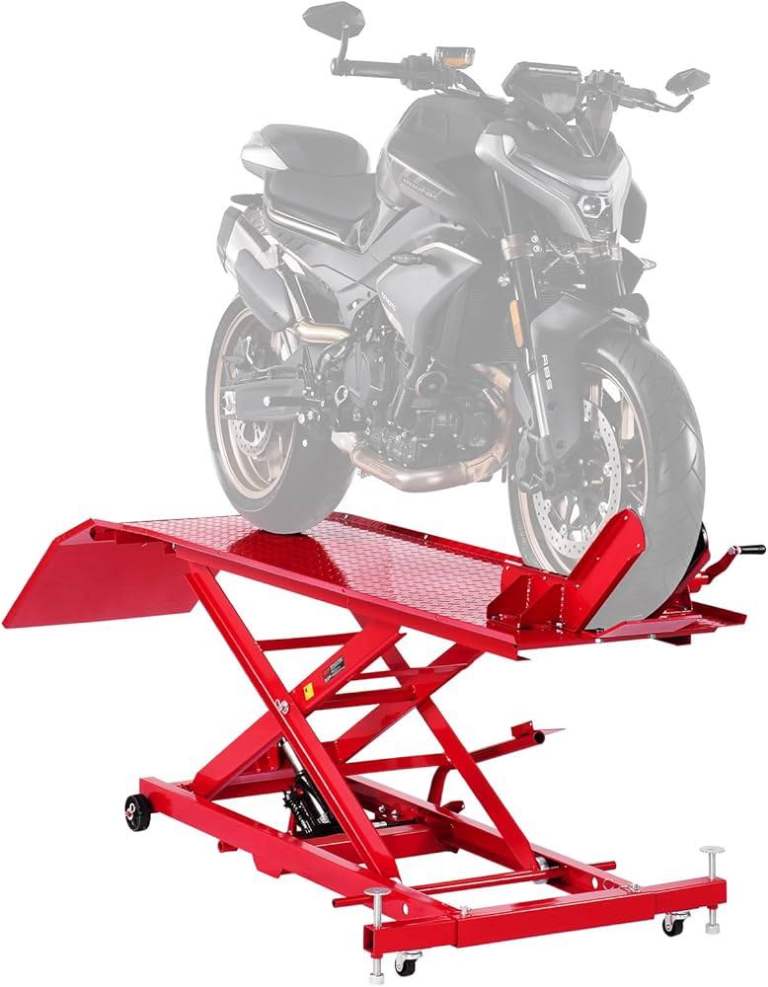 Motorbike work ramp