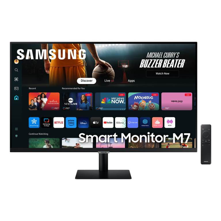 Samsung 32 inch M7 4K UHD Smart Monitor/TV, Latest Apps, Voice Remote control, Ultra Slim