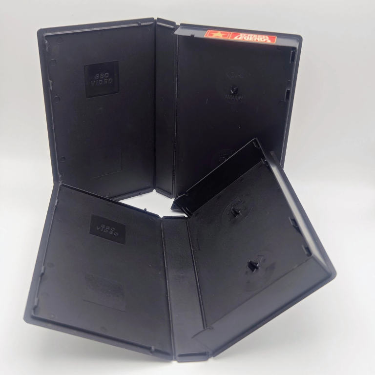 BBC Embossed VHS Cases For Custom VHS Screen Legends Small Box Black Video Tapes