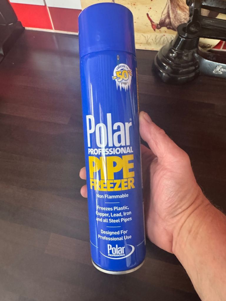 Polar pipe freezing spray