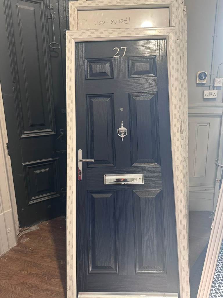 Brand new blue composite door