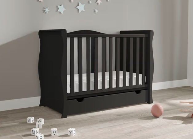 Black Sleigh Cot