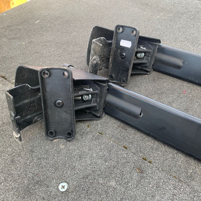 Farad Wing Black Aluminium Roof Bars Set for Ford S-Max (No Glass Roof) 15-23