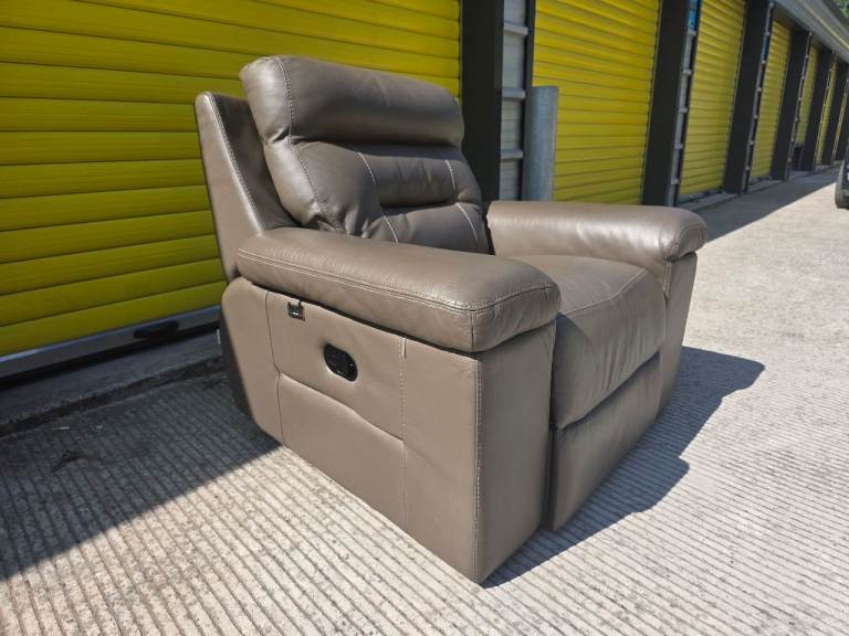 Italian leather recliner chair 