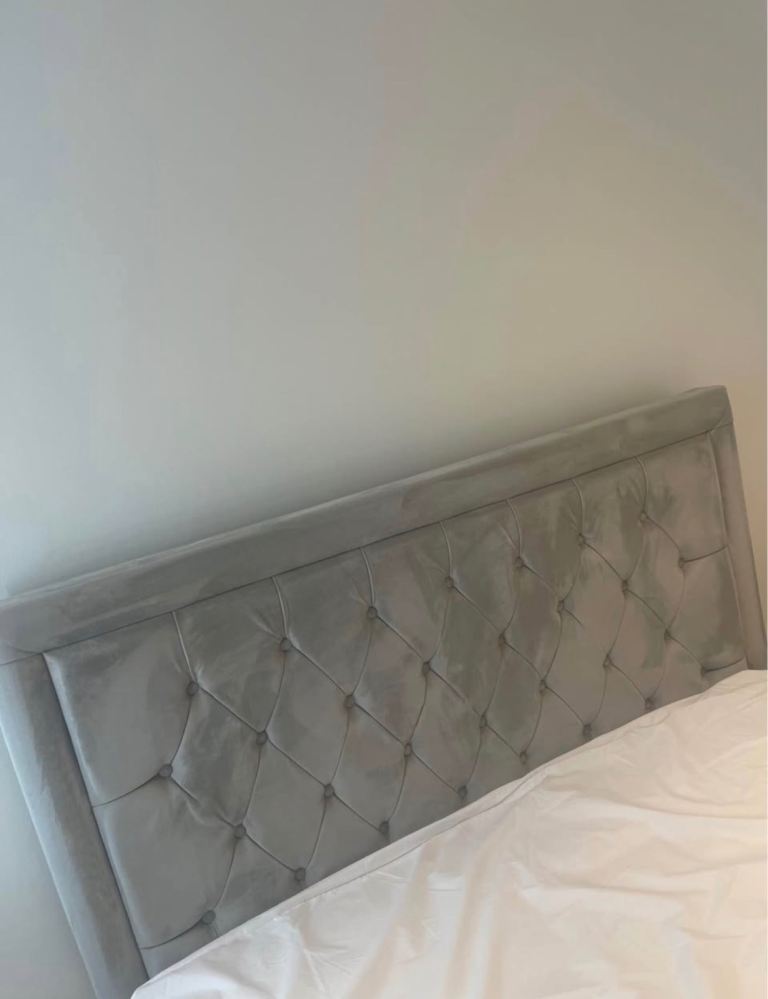 Double grey bed for sale