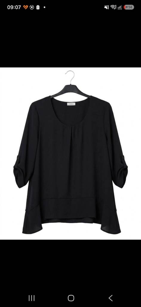 CANDA Black Blouse Top – As Good As New