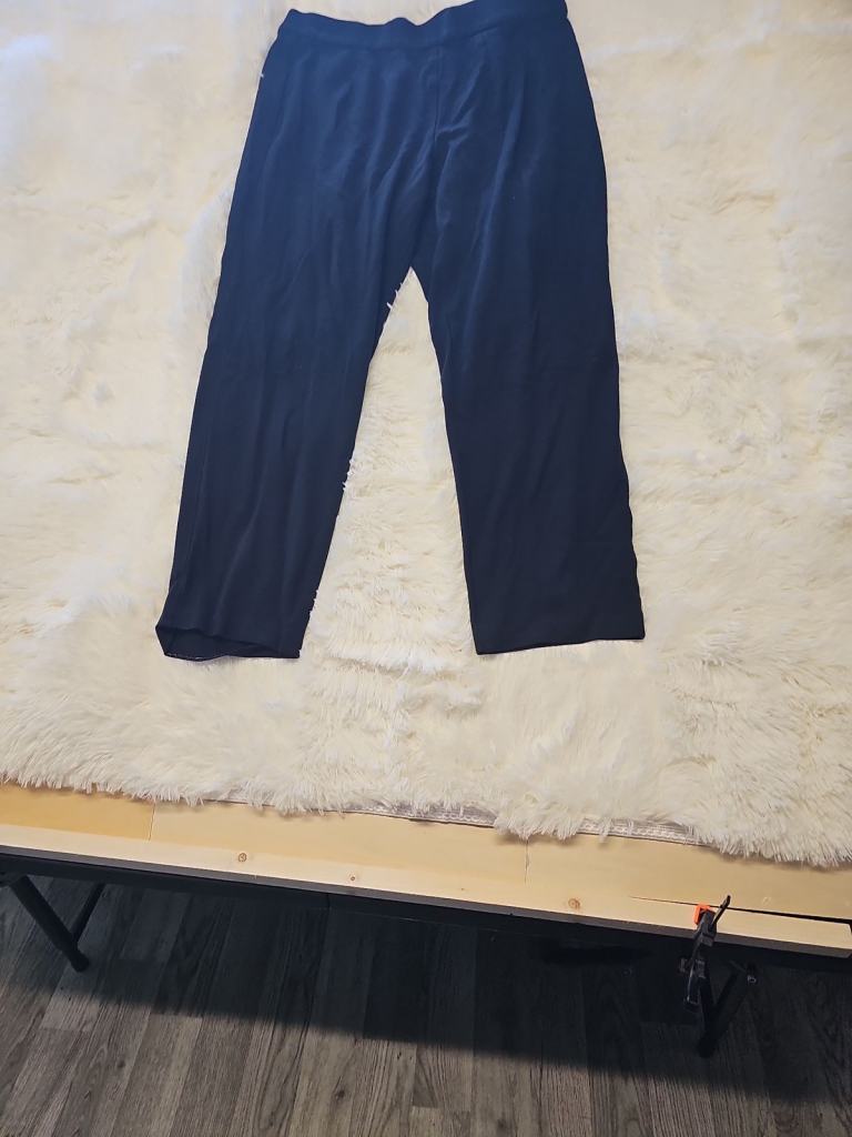 M&amp;S Collection Women's Black Straight Leg Jersey Trousers