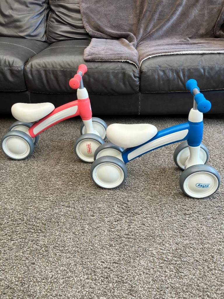 BIKES BABY'S FIRST BIKE QPLAY CUTE (X2)Like New Never been Outside £15 EACH (From a Smoke Free Home)