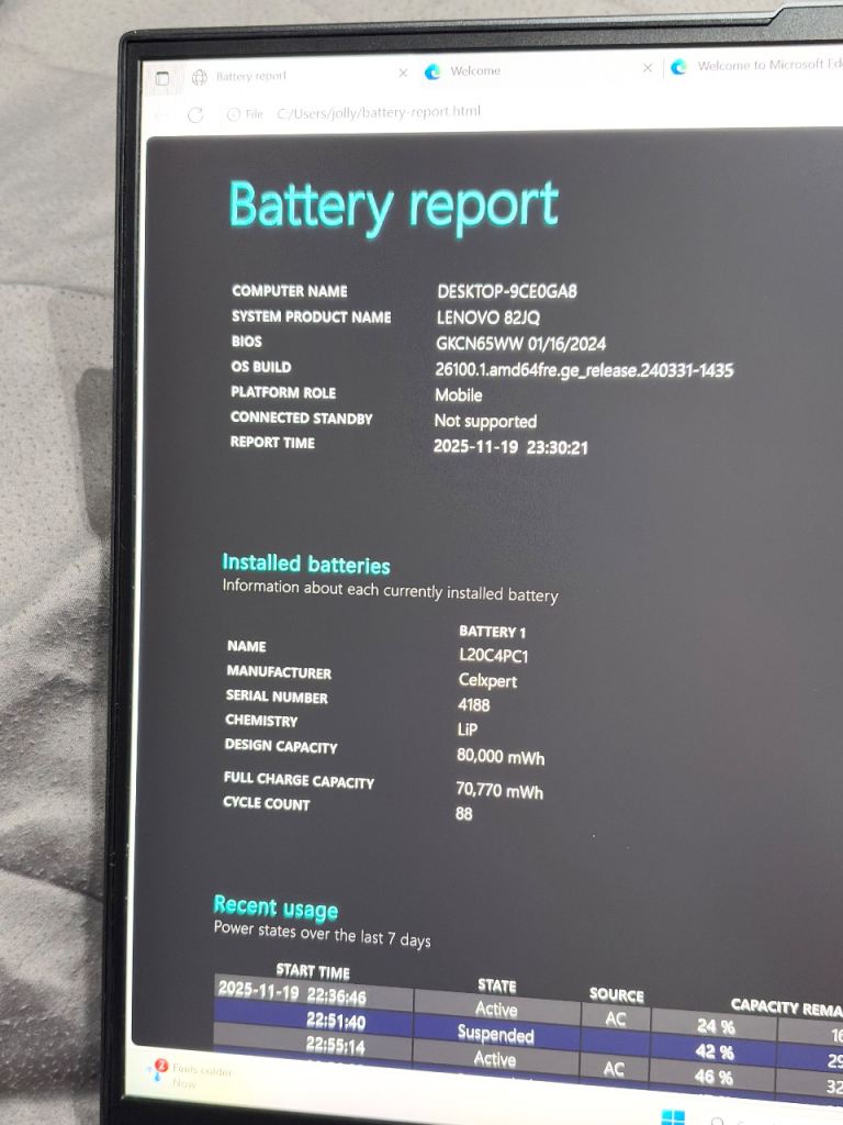 LENOVO LEGION 5 PRO 16ACH6H 16” GAMING LAPTOP,AMD RYZEN 7 5800H WITH RADEON GRAPHICS, 1TB SSD, 32GB