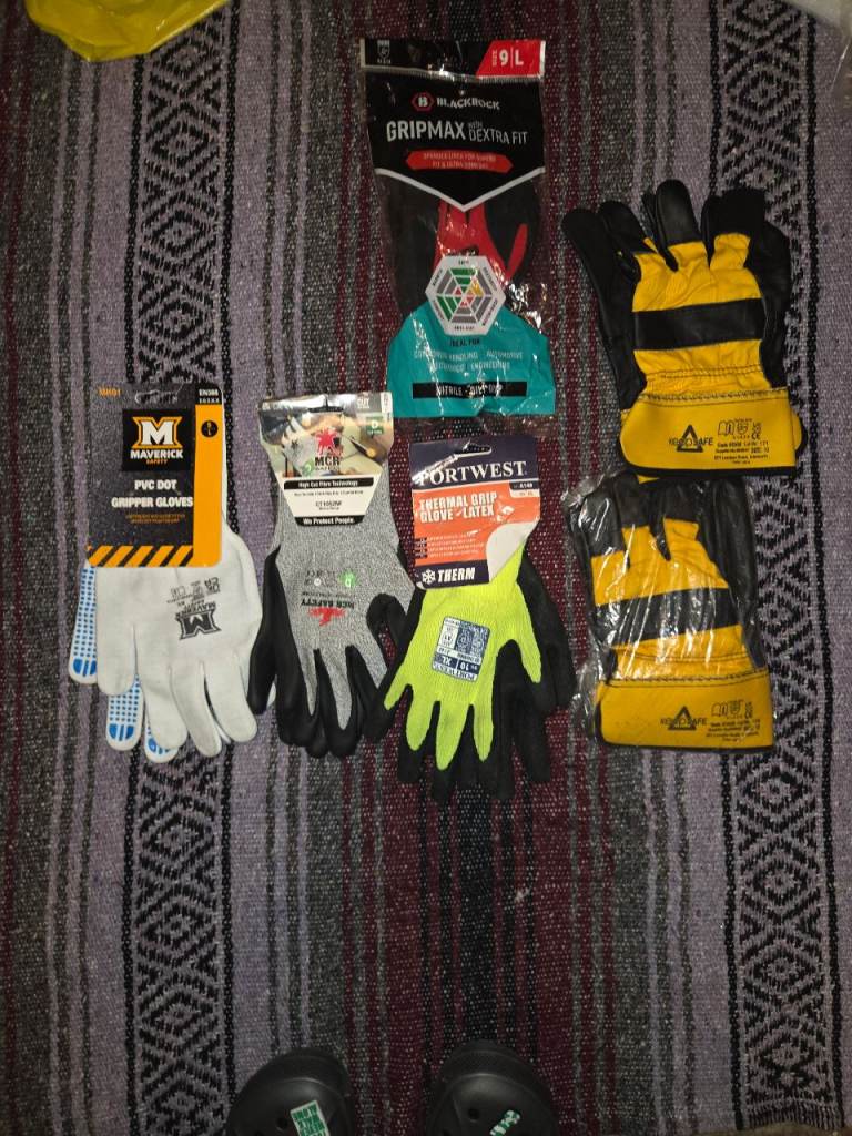 Work Gloves Bundle – Maverick, Portwest, MCR, Blackrock – Brand New