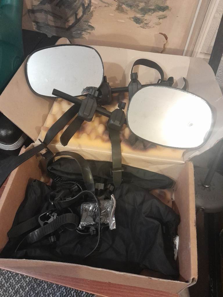 2 caravan wide angle mirrors 