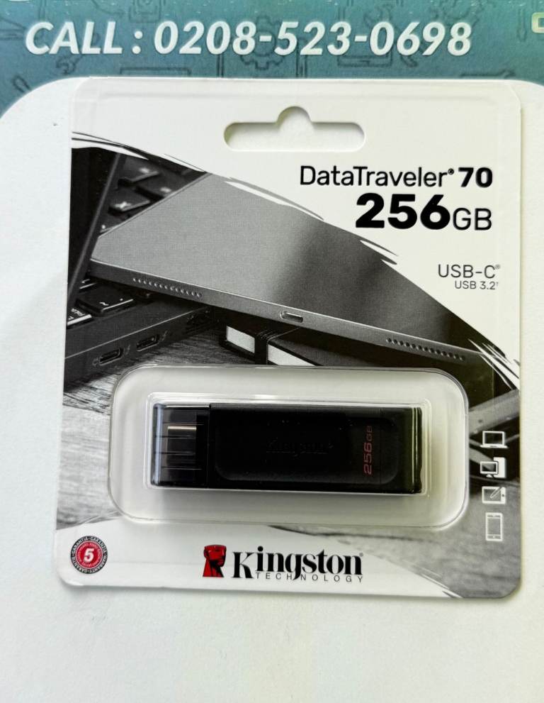 256GB USB C TYPE C Flash Drive Kingston DataTraveler 70 USB 3.2
