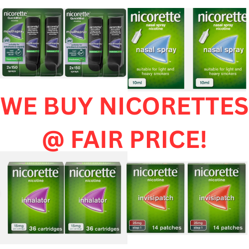BUYING ALL NICORETTES - EAST LONDON