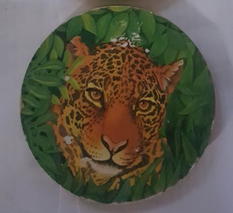 Vintage '90s Leopard Drinks Coasters