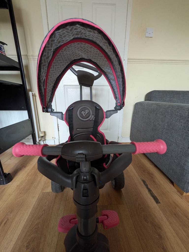 Pink 4-in-1 Kids Trike - Good Condition Ride-On Toy