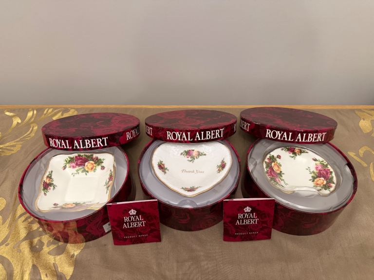 Royal Albert Old Country Roses Trinket Dishes - New in Box