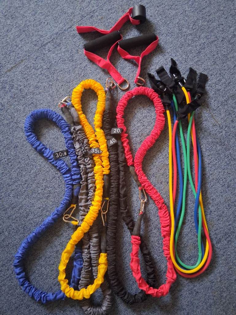 Resistance Bands Set with Handles and Ankle Straps – Good Condition