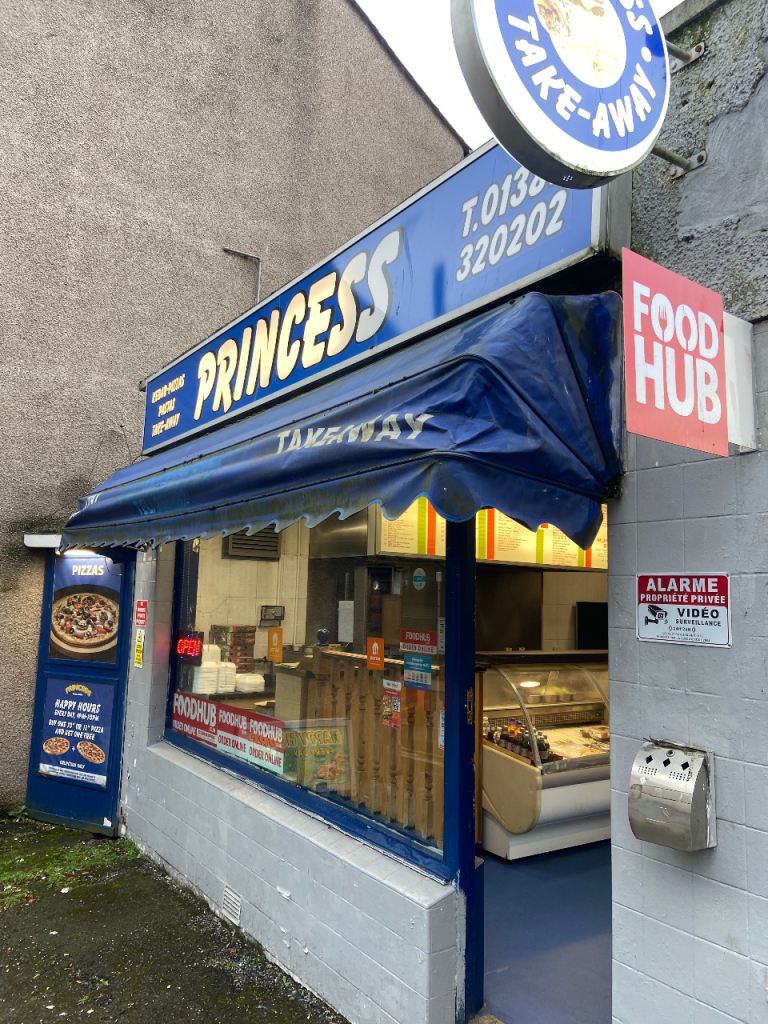 Commercial building with business 