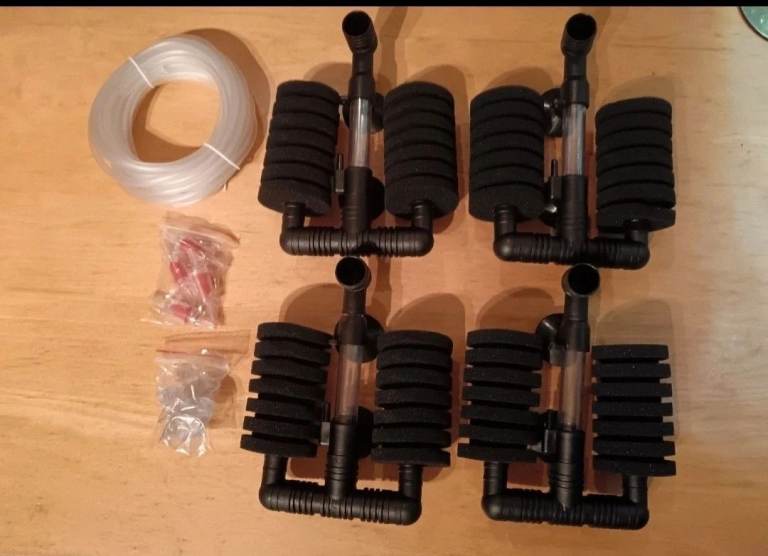 4 x Breeding tank fish tank filter sponges plus free gift 