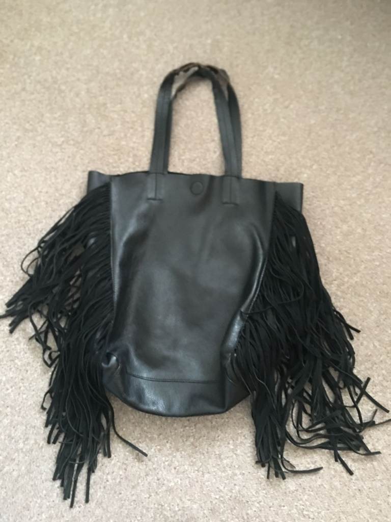 Accessorize Black Tassel Bag