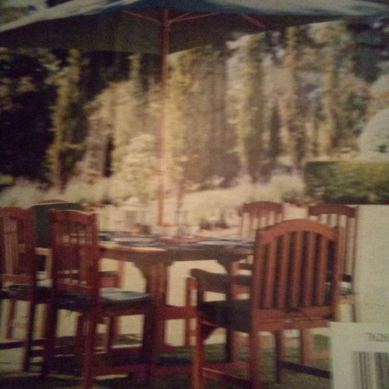 Reduced. Brand new Solid teak garden furniture set, table extends, 6 chairs, some still boxed