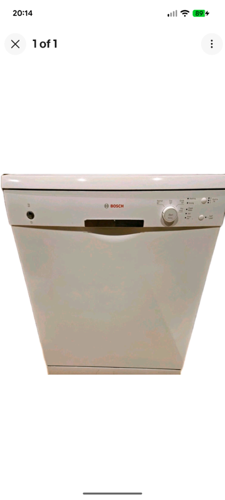 Bosch SMS40T32UK White Freestanding Dishwasher Working  Collection only