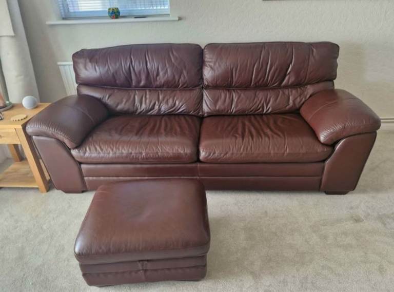 Large Sofa and Footstall