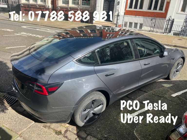 Tesla Model 3 and model Y Long Range for PCO hire - Uber Ready rent - PCO Car Hire 