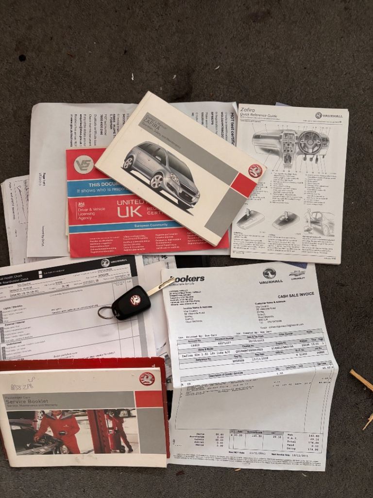 2009 1.6 PETROL VAUXHALL ZAFIRA 7 seater MPV for sale