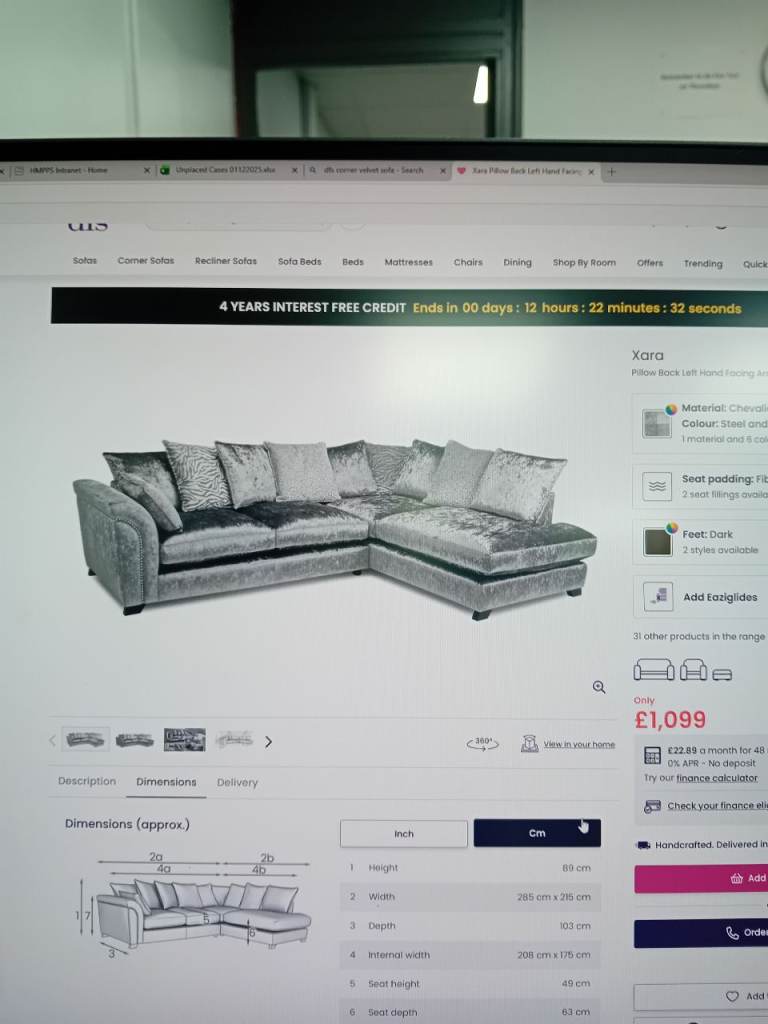 image for Corner sofa DFS