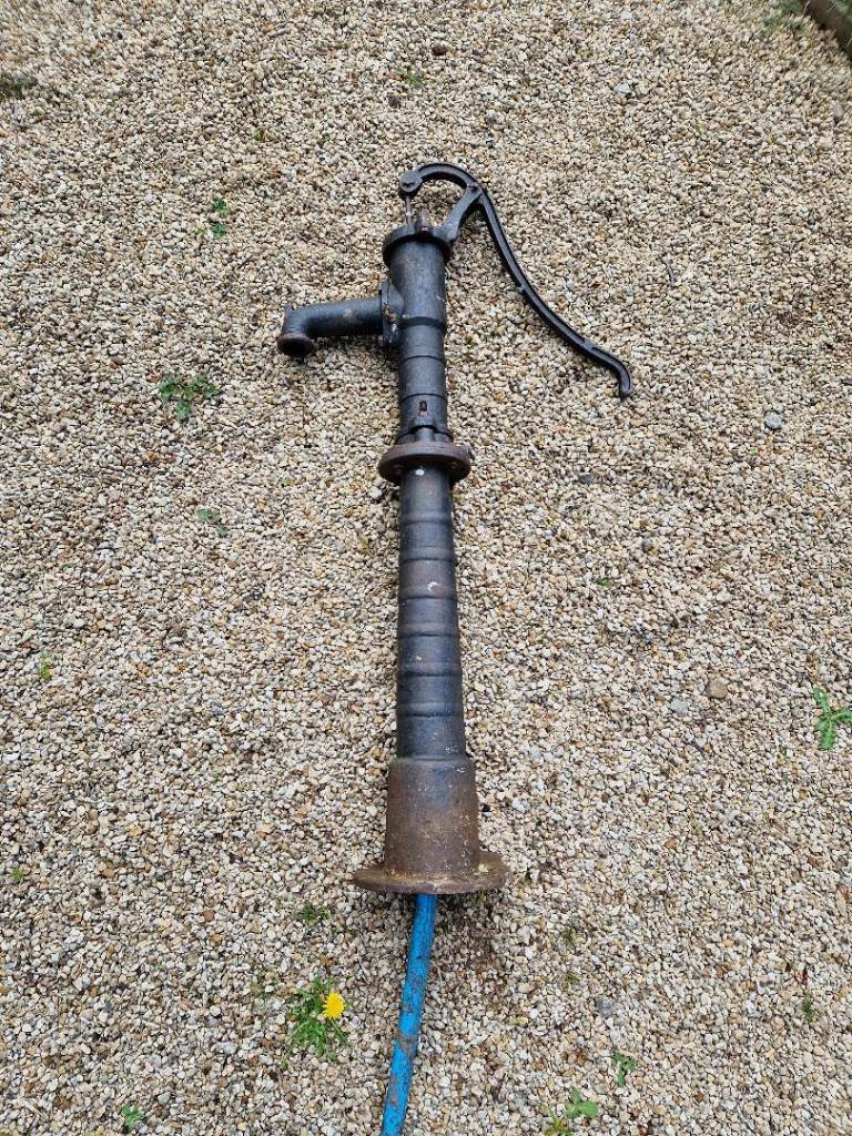 image for Victorian cast iron hand pump waterfeature - large
